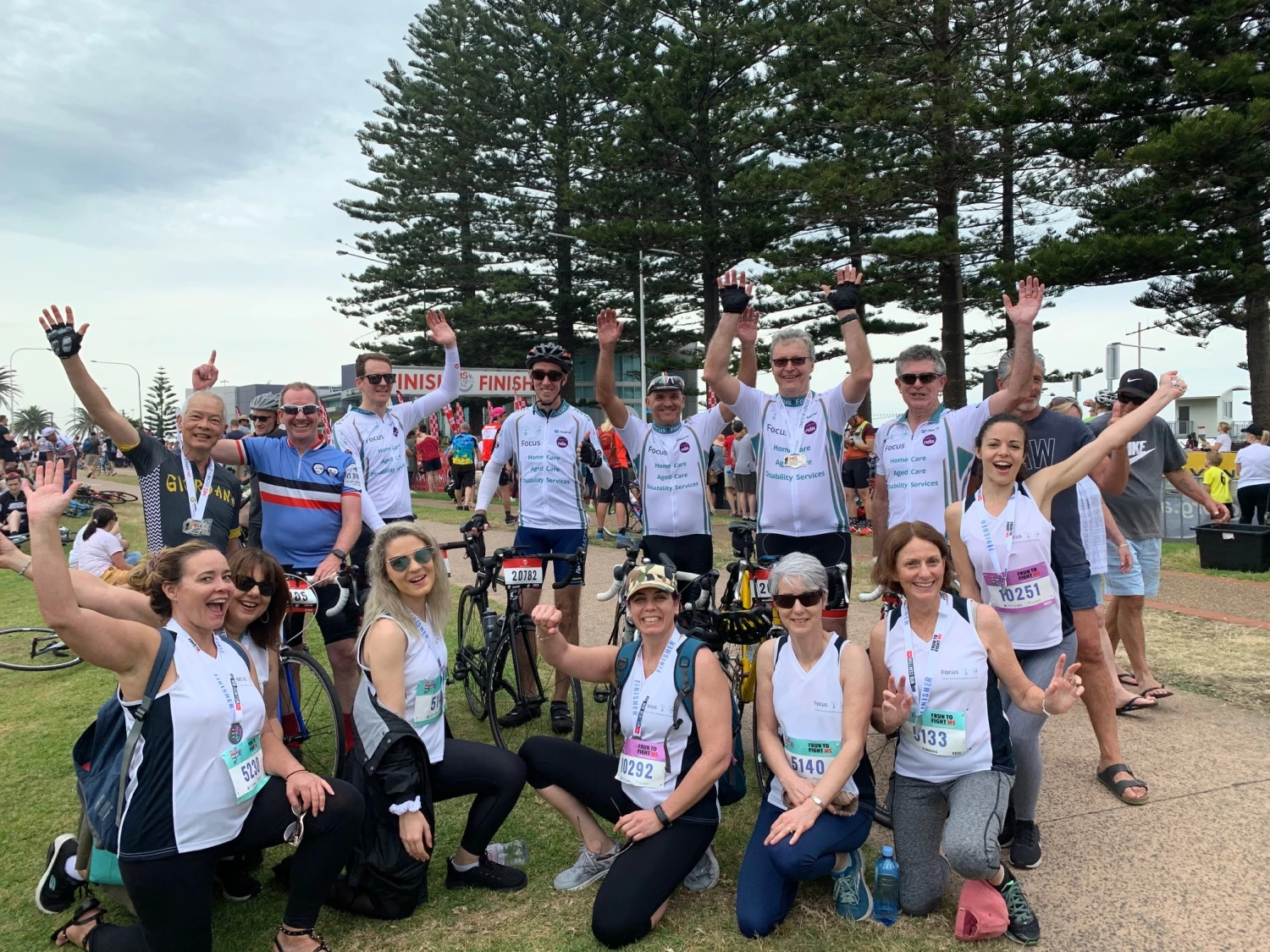 Our team participating in the MS Gong Ride & MS Wellness Run.