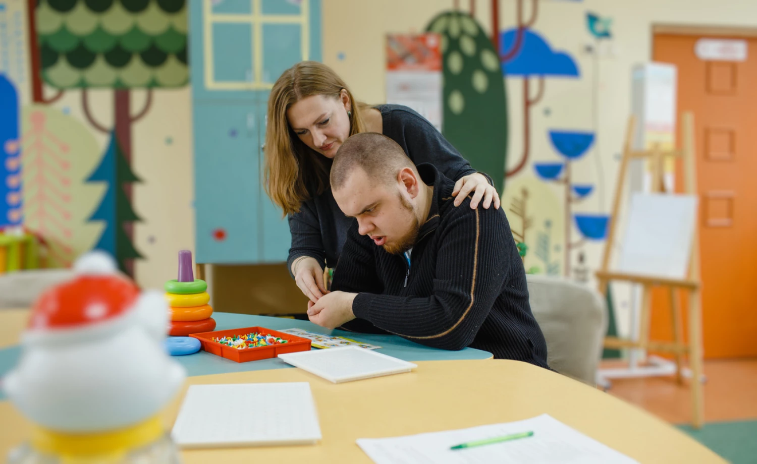 Australian man with Autism getting support