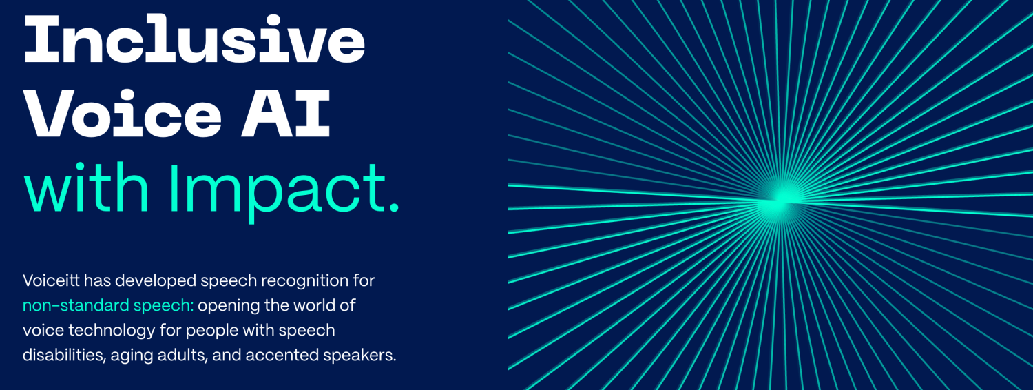 Text "Inclusive Voice AI with Impact"
